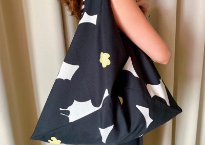 Floral Hobo Bag in Navy