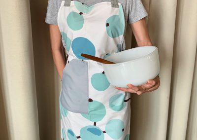Summer Berries Apron with Big Pocket