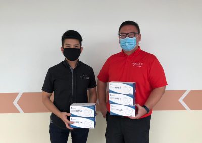 Masks donated from The Curtain Boutique